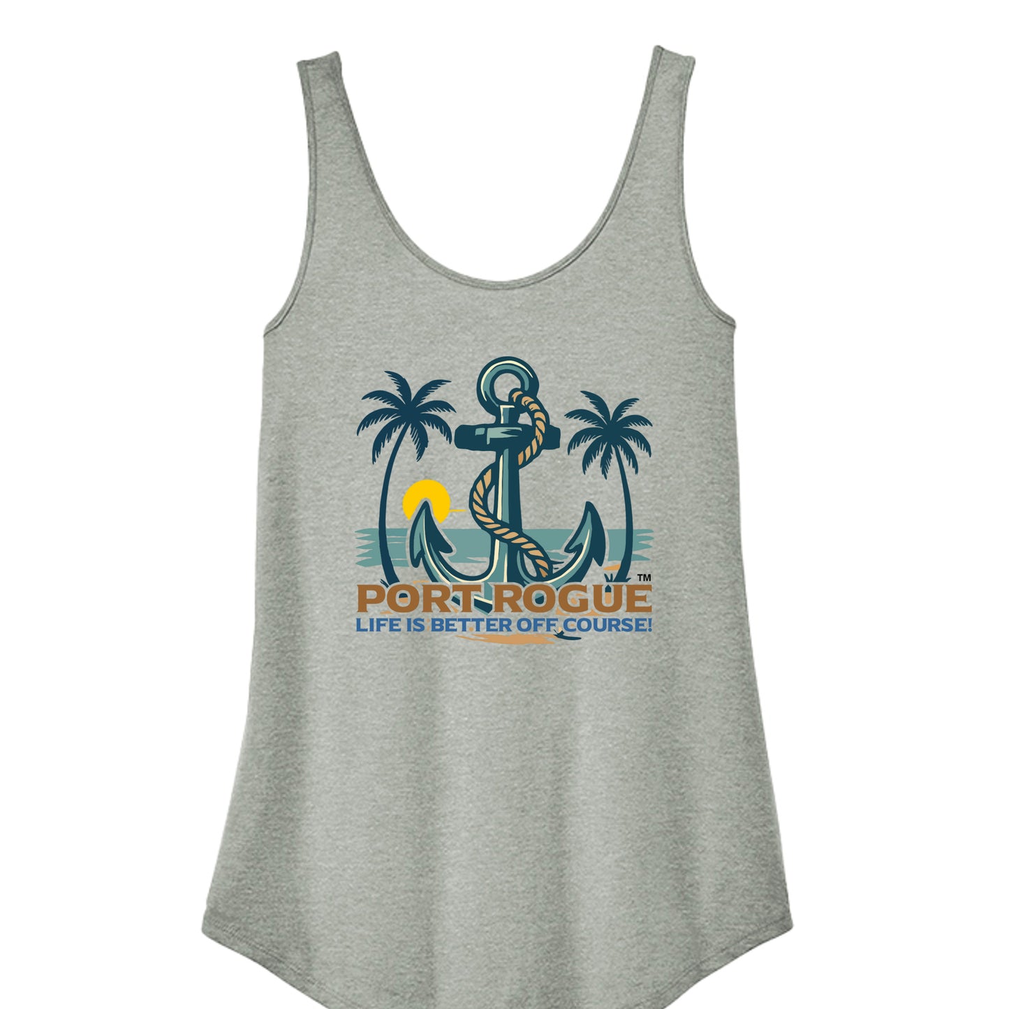 Heathered Grey - DT151 - FRONT